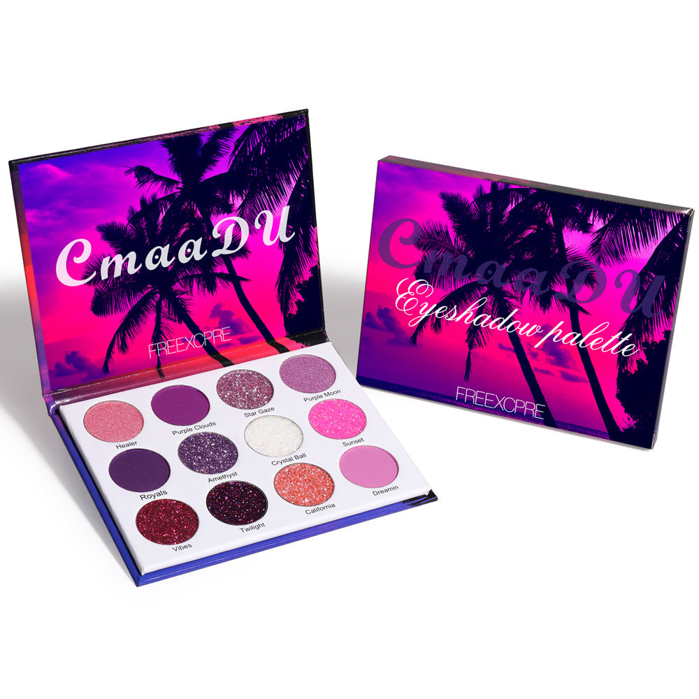 CMAADU PALETTE OMBTETTI GLITTERATI (12 COLORI)