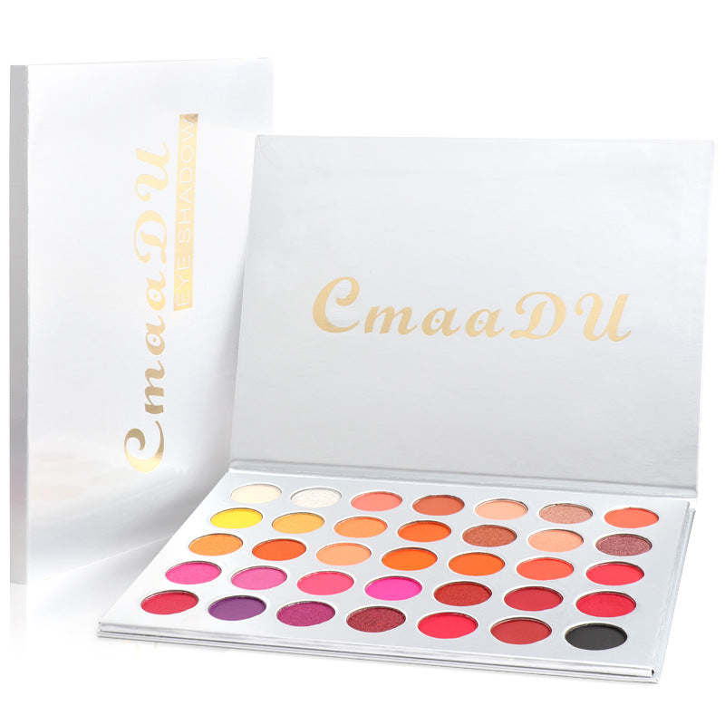 PERLA GLITTER PALETTE DI OMBRETTI CMAADU 35 COLORI OPACHI