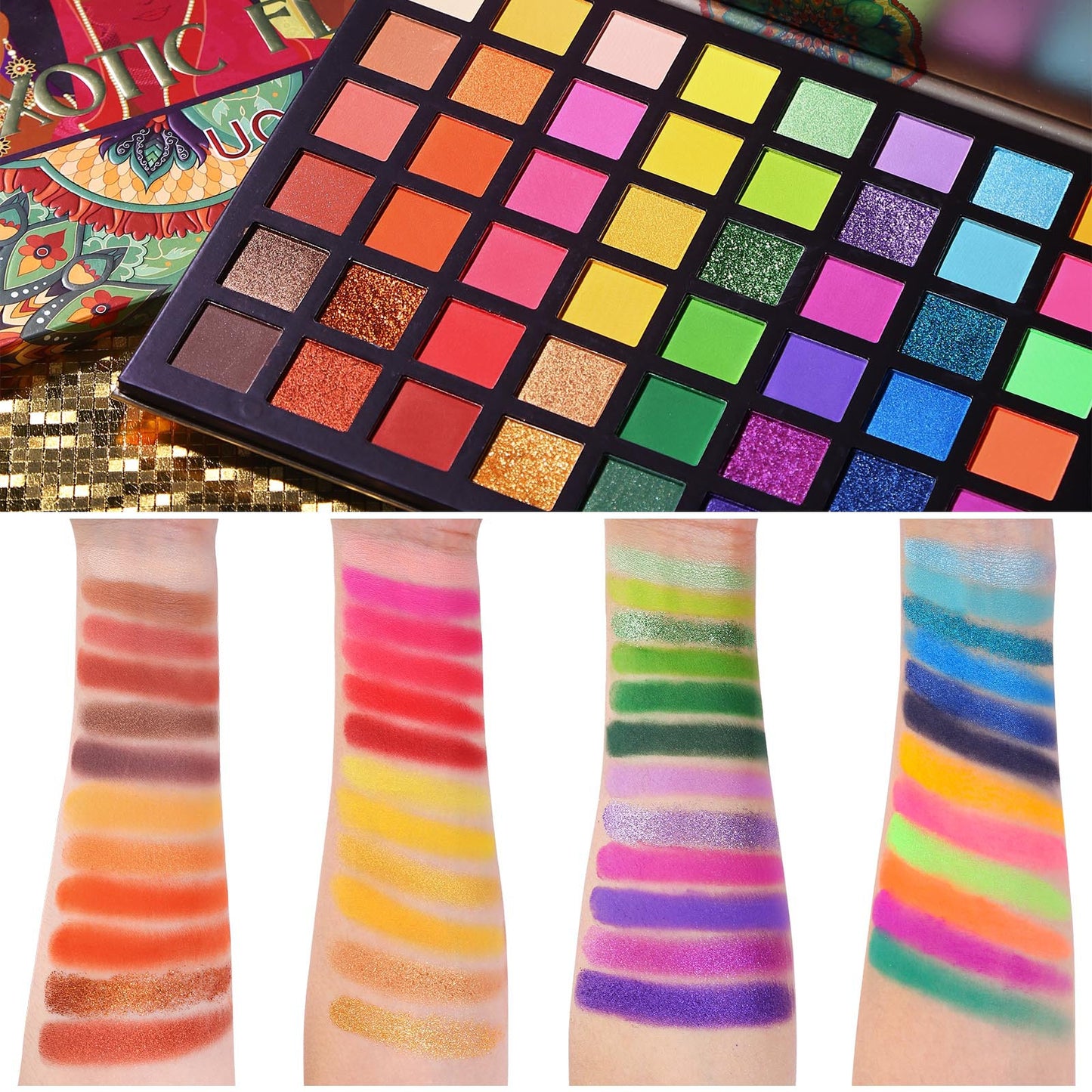UCANBE PALETTE DI OMBRETTI ESOTICI DA 48 COLORI