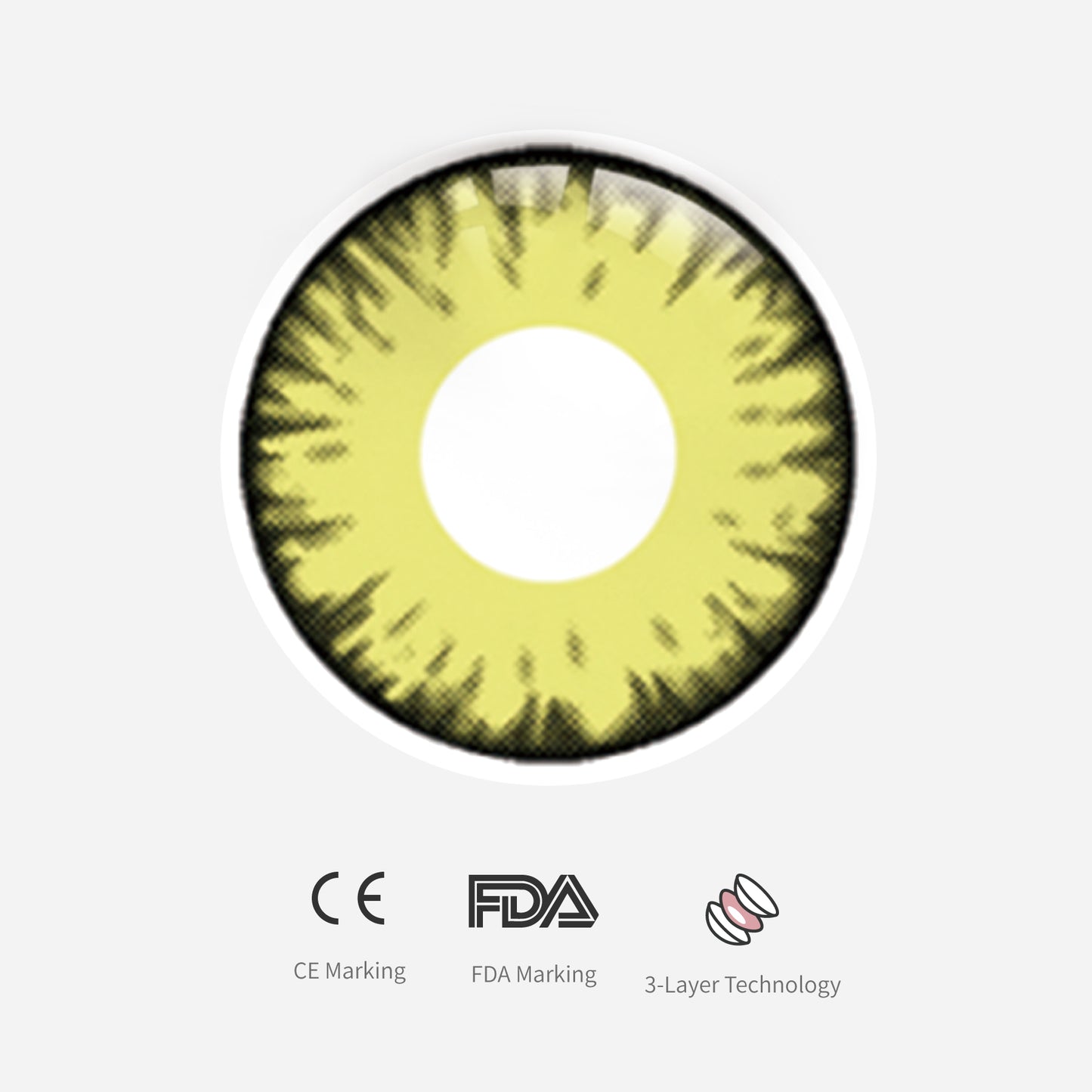 LENTI A CONTATTO CERTIFICATE COLORE GIALLO