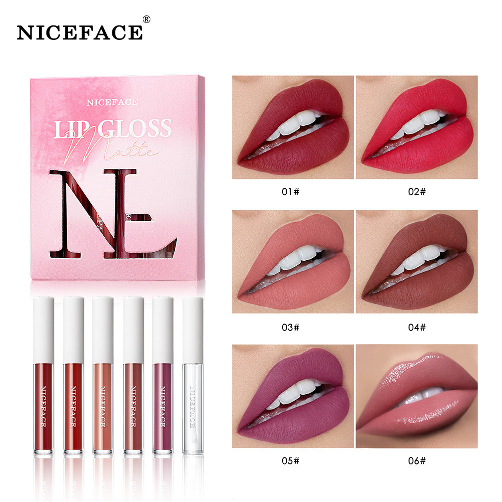 NICEFACE NUOVO SET DI LIPSTICK ANTIADERENTI OPACHI