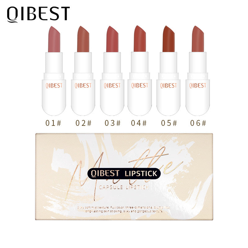 QIBEST MINI CAPSULE ROSSETTO SET VELLUTO OPACO