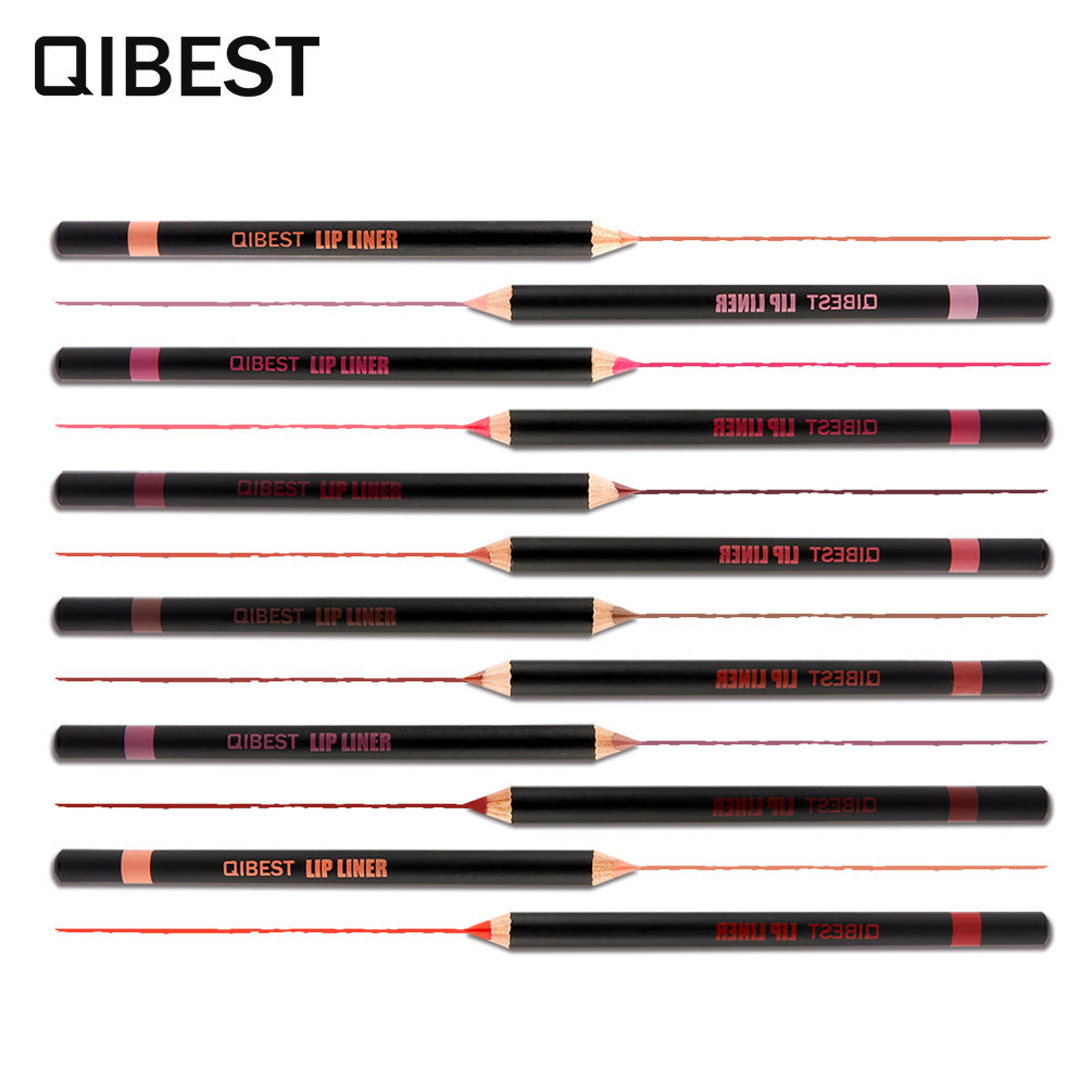 MATITA PER LABBRA QIBEST FASHION BLACK ROD 12 COLORI