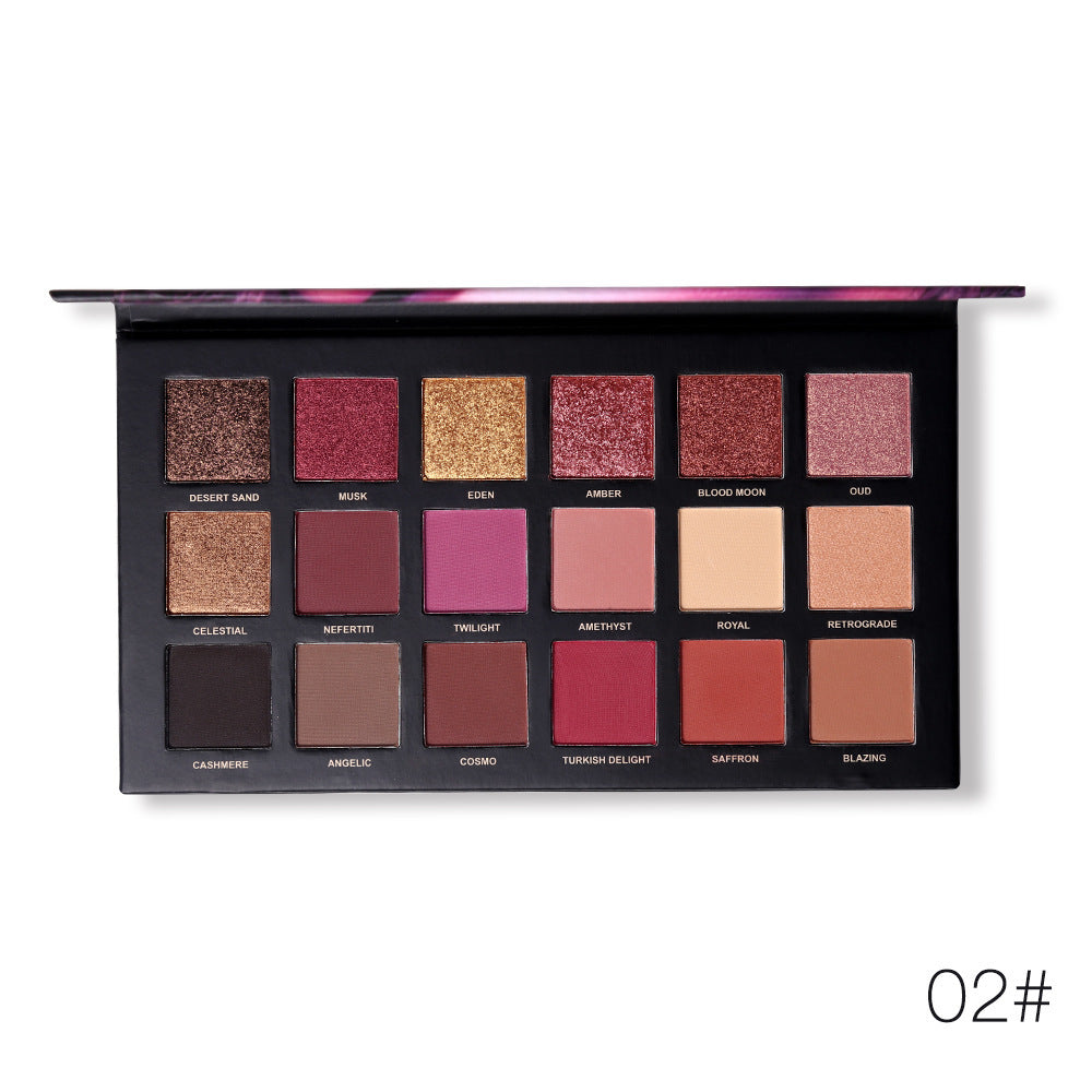 UCANBE NUOVA PALETTE OMBRETTI ORO E ROSA DA 18 COLORI
