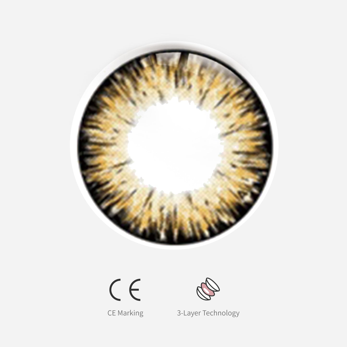 LENTI A CONTATTO CERTIFICATE COLORE GOLD BROWN