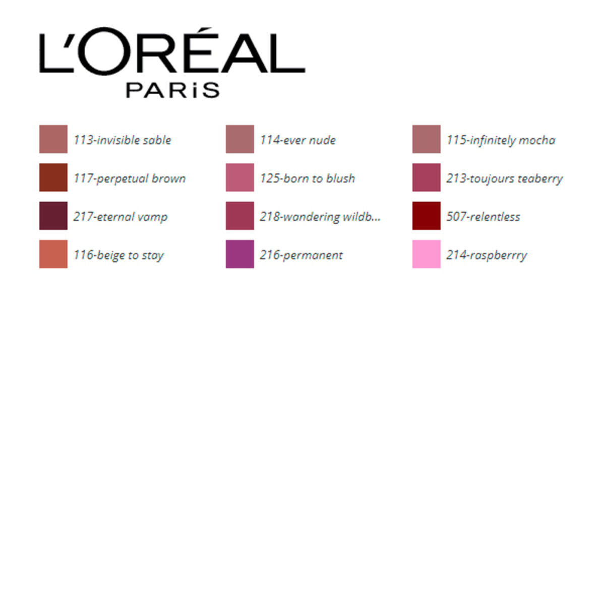 LIPSTICK INFAILLIBLE 24H L'OREAL MAKE UP