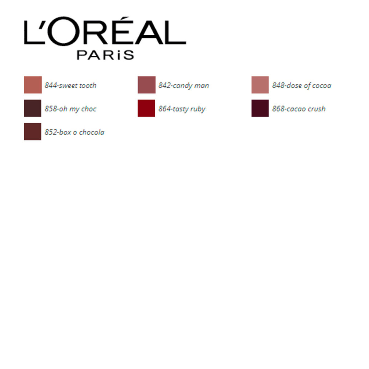 ROSSETTO LES CHOCOLATS L'OREAL MAKE UP (7,6 ML)
