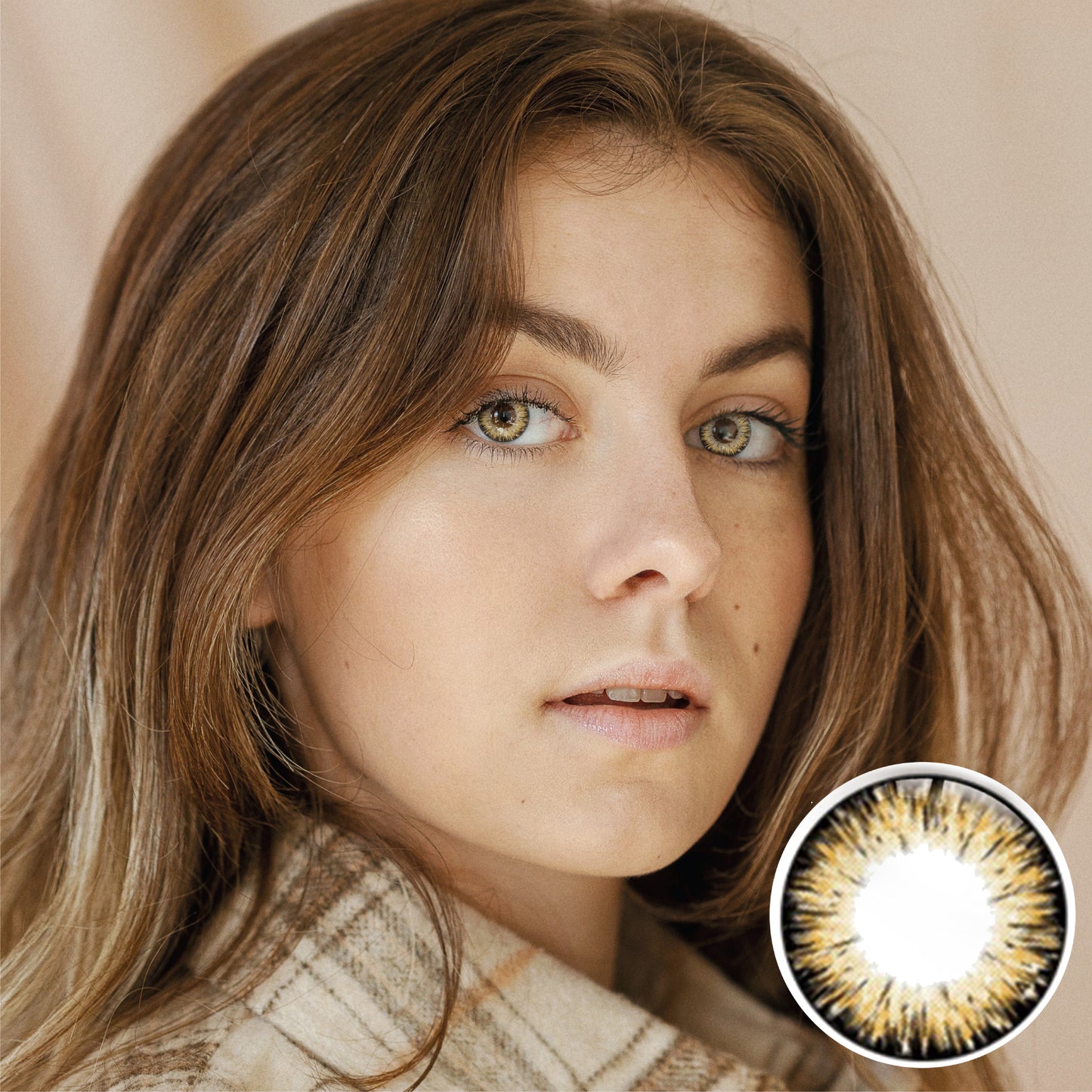 LENTI A CONTATTO CERTIFICATE COLORE GOLD BROWN