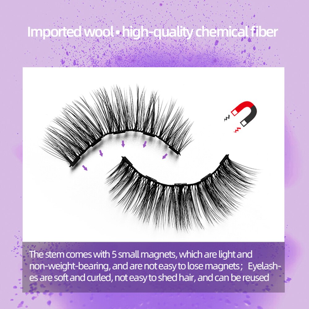 SET CIGLIA FINTE IMPERMEABILI CON 2 EYELINER FORBICE E ACCESSORI FATTI A MANO