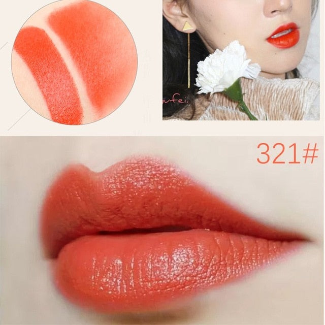 ROSSETTO LUNGA DURATA ELEGANTE ROSSO 6 COLORI OPACO