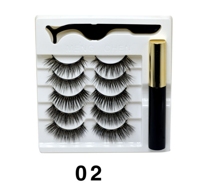 SET CIGLIA FINTE IMPERMEABILI LUNGA DURATA 5 PAIA
