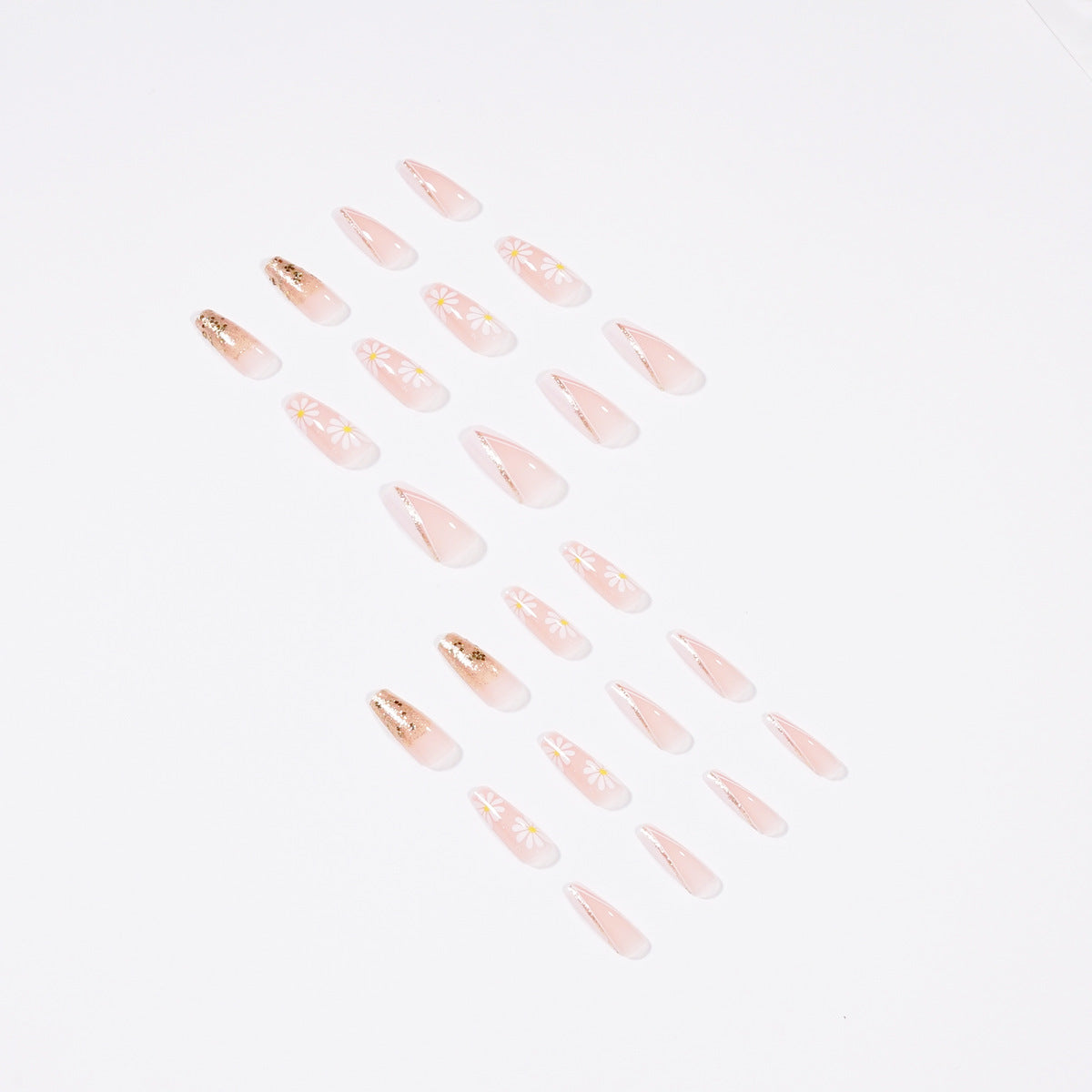 PRESS ON MANICURE FRENCH CON COLLA