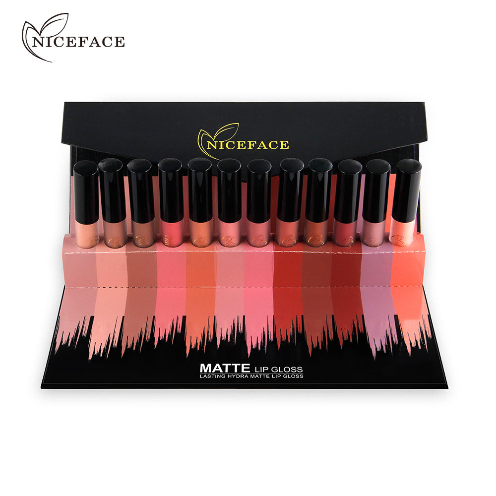 CONFEZIONE REGALO COMBINAZIONE DI LUCIDALABBRA NICEFACE 12 COLORI