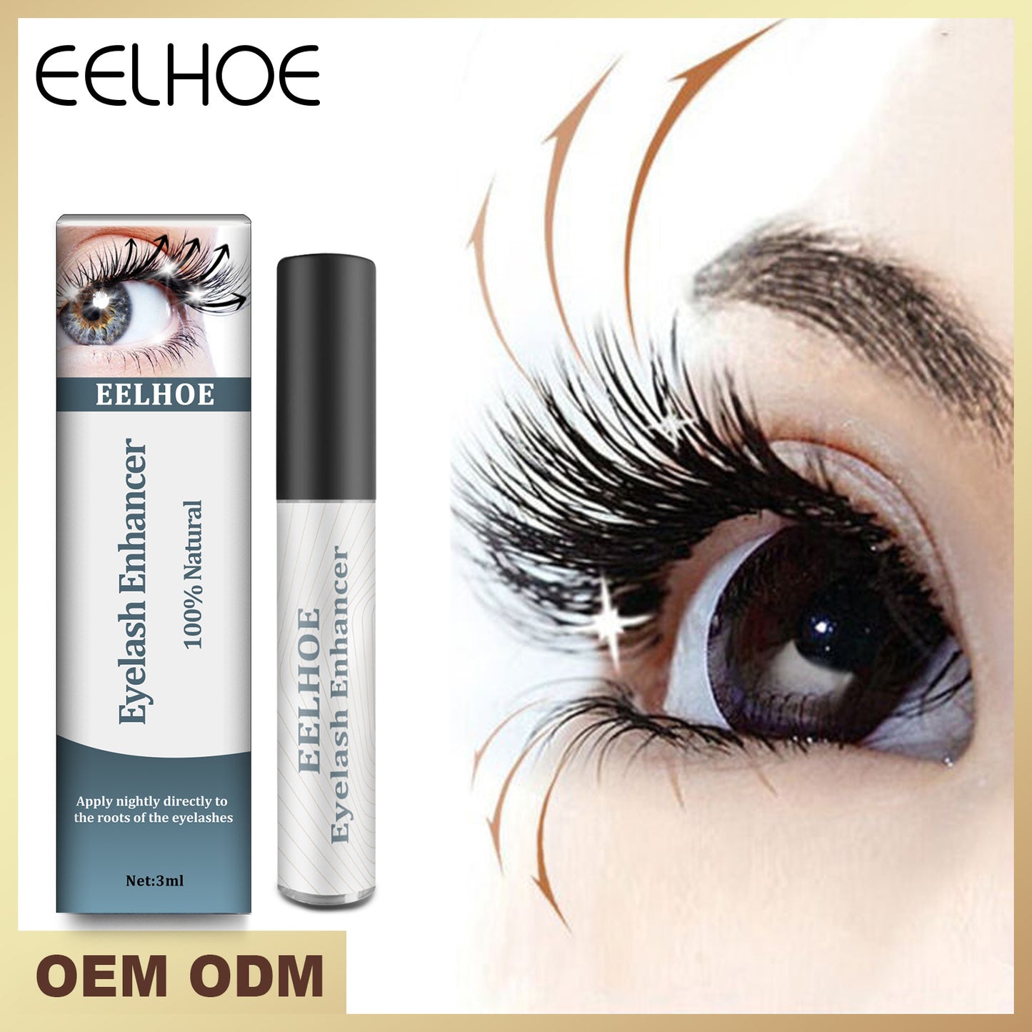 EELHOE MASCARA CIGLIA RICCE NERE