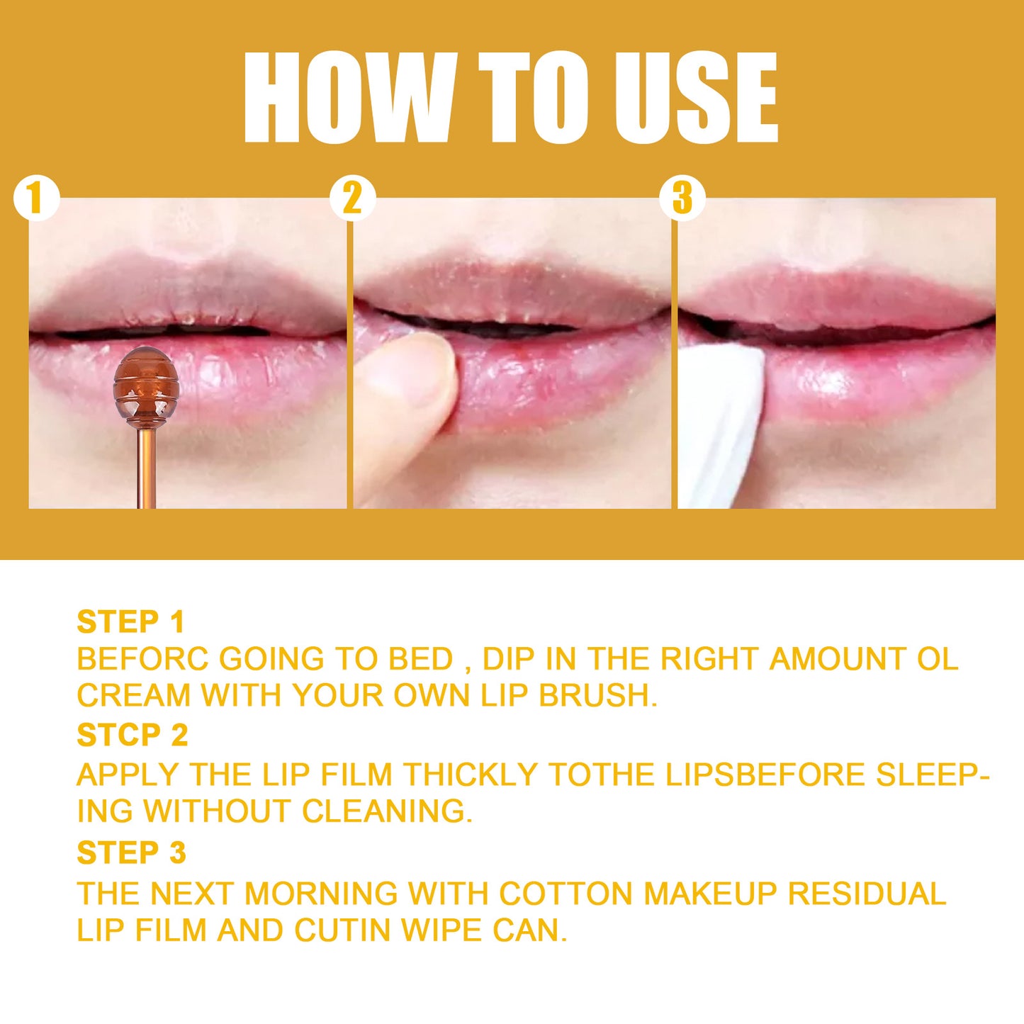 LIP MASK PER LABBRA AL MIELE NATURALE CON PENNELLO