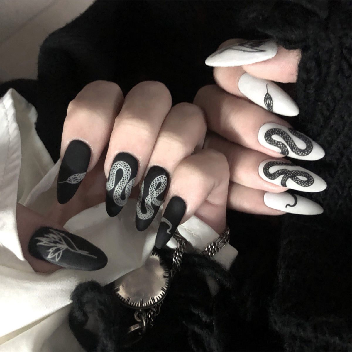 DARK SNAKE SET UNGHIE PRESS-ON