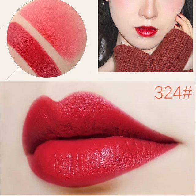 ROSSETTO LUNGA DURATA ELEGANTE ROSSO 6 COLORI OPACO
