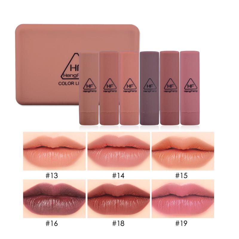 KIT 6 PEZZI ROSSETTO OPACO IMPERMEABILE