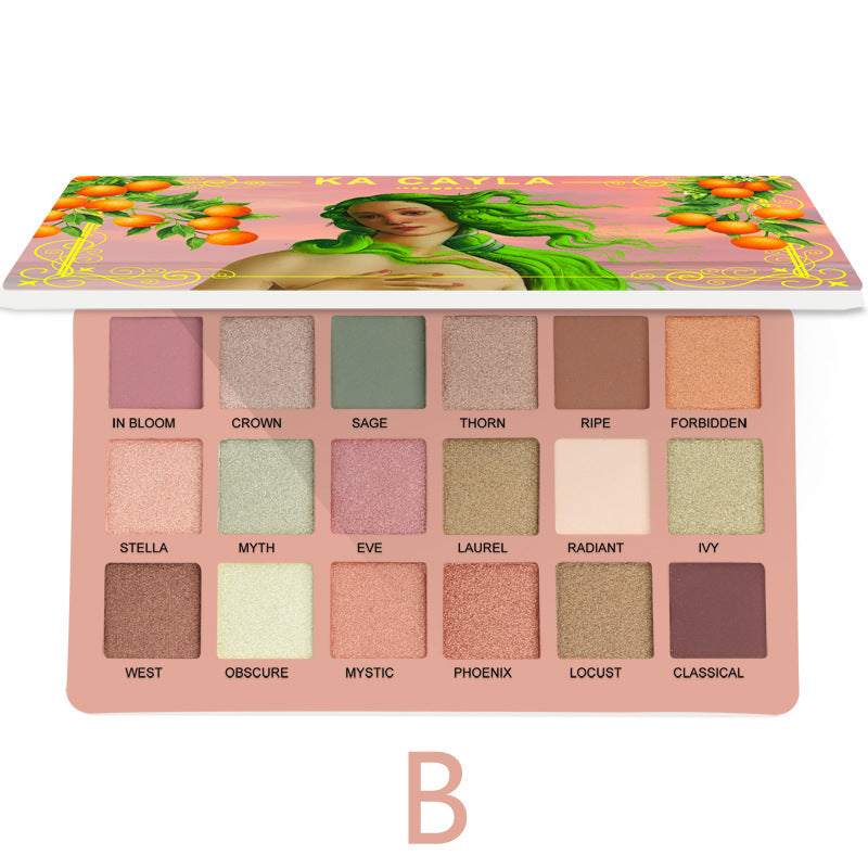 KA CAYLA PALETTE DI OMBRETTI OPACHI E METALLICI 18 TONALITÀ