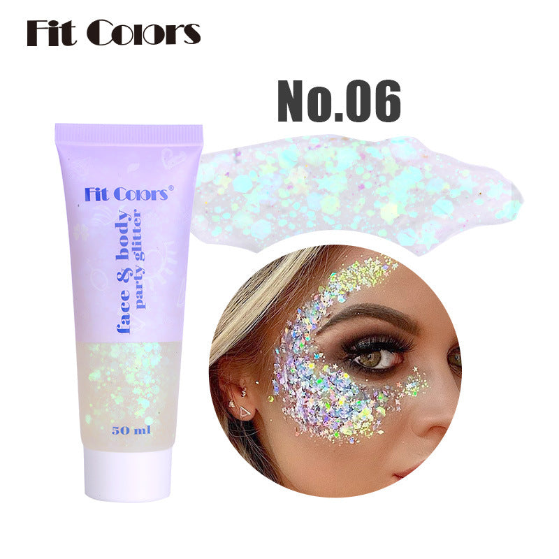 GEL EFFETTO SIRENA CON PAILLETTES COLORATE