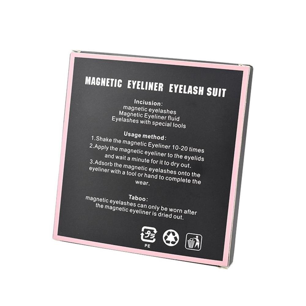 SET CIGLIA FINTE MAGNETICHE CON EYELINER E PINZETTE