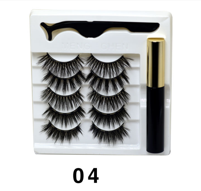 SET CIGLIA FINTE IMPERMEABILI LUNGA DURATA 5 PAIA