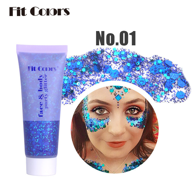 GEL EFFETTO SIRENA CON PAILLETTES COLORATE