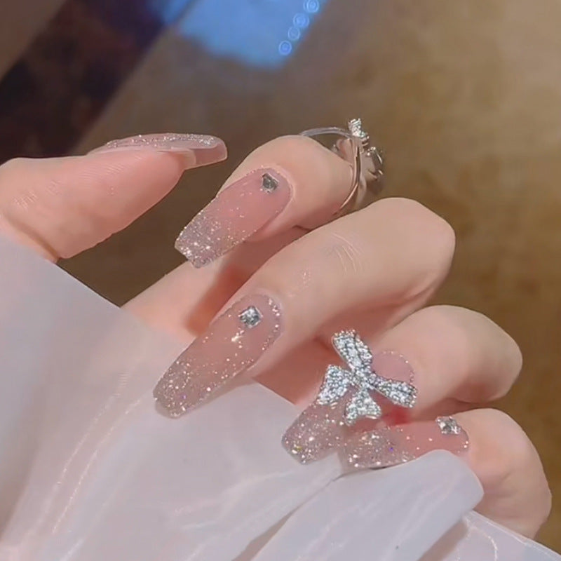 PRESS ON MANICURE FAIRY LONG CON COLLA