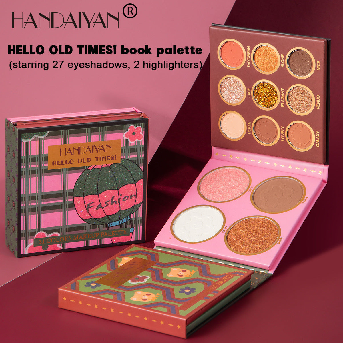 PALETTE DI OMBRETTI HANDAIYAN 31 COLORI + BLUSH
