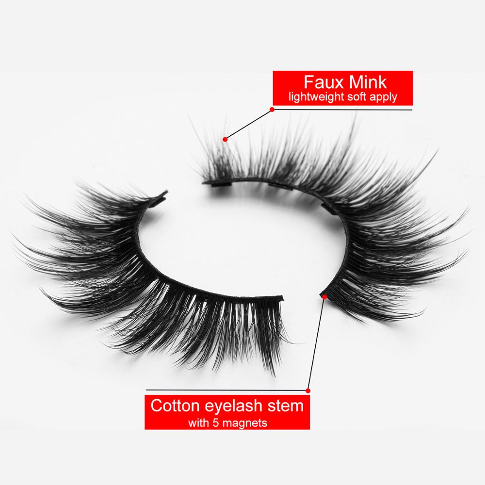 SET CIGLIA MAGNETICHE CON EYELINER E PINZETTA