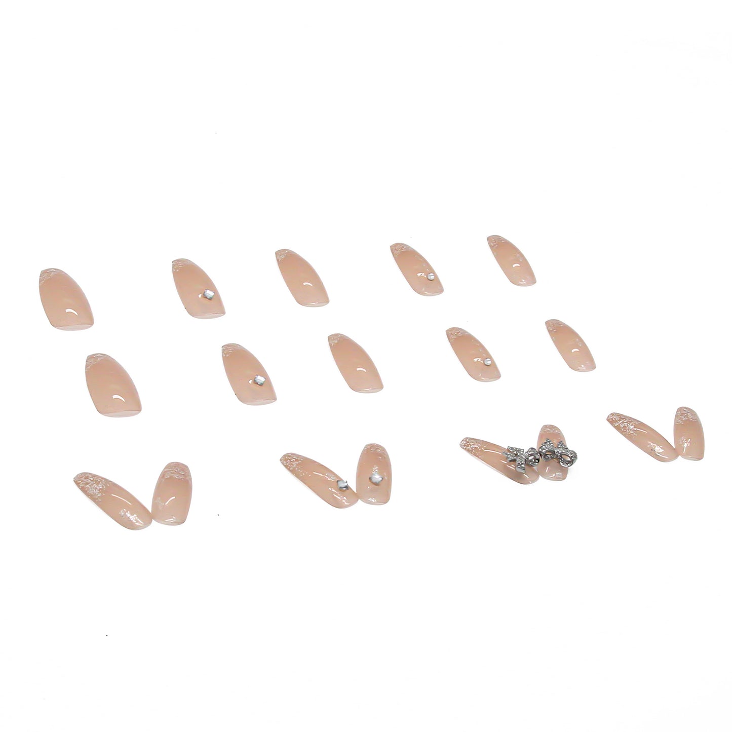 PRESS ON MANICURE FAIRY LONG CON COLLA