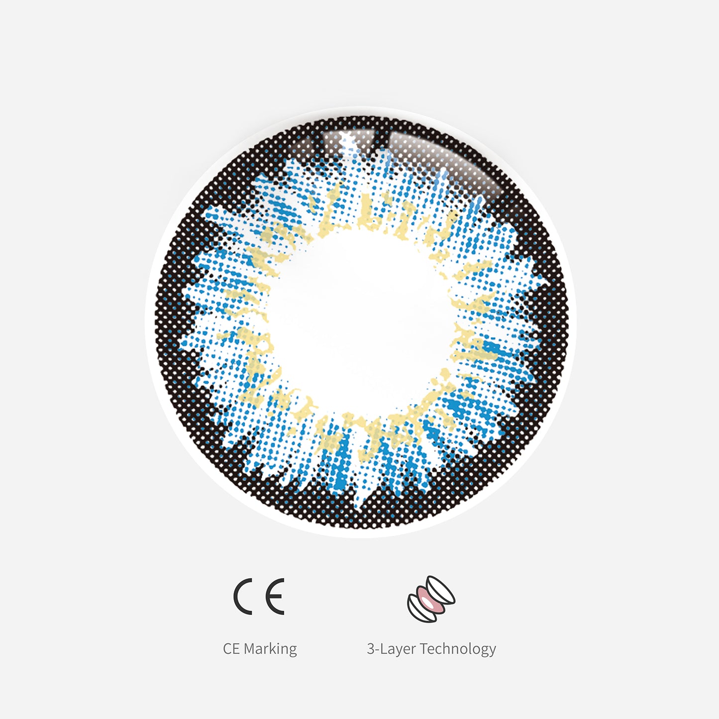 LENTI A CONTATTO CERTIFICATE COLORE CELESTE