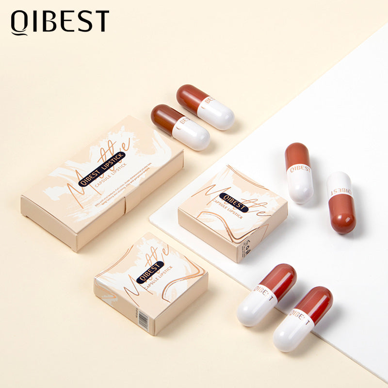 QIBEST MINI CAPSULE ROSSETTO SET VELLUTO OPACO