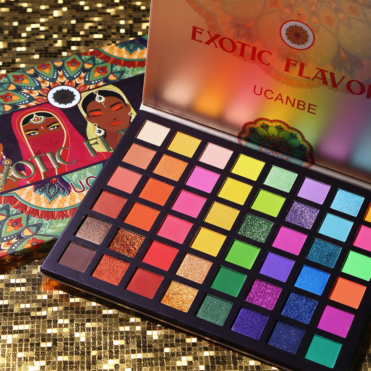 UCANBE PALETTE DI OMBRETTI ESOTICI DA 48 COLORI
