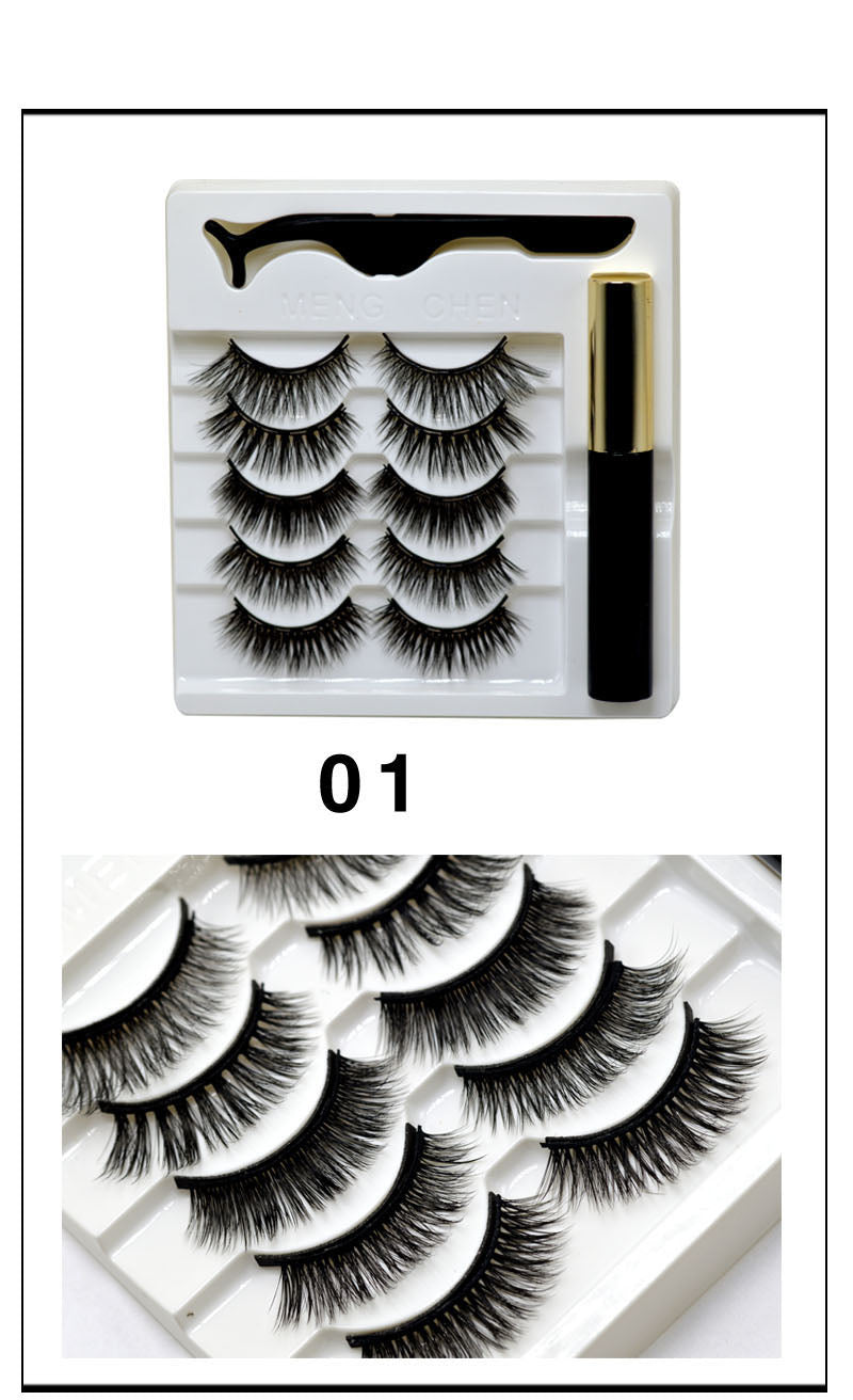 SET CIGLIA FINTE IMPERMEABILI LUNGA DURATA 5 PAIA