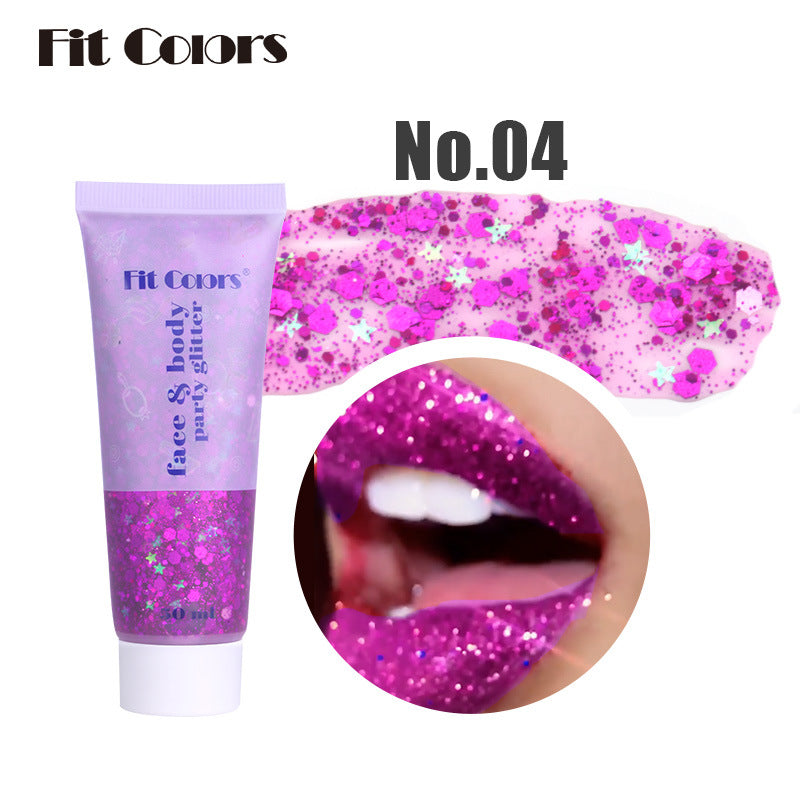 GEL EFFETTO SIRENA CON PAILLETTES COLORATE