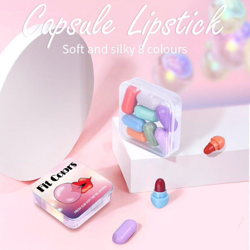 FIT COLORS ROSSETTO PICCOLO CHEWING GUM DA 8 COLORI