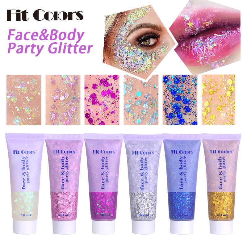 GEL EFFETTO SIRENA CON PAILLETTES COLORATE