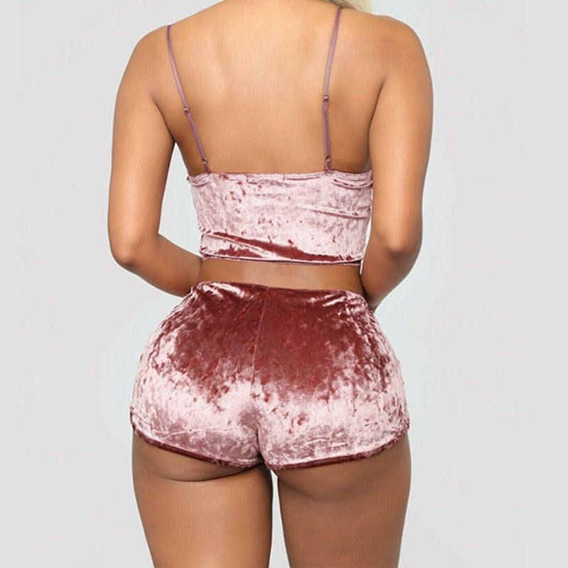 SEXY PIJAMA VRLVET (2pz)