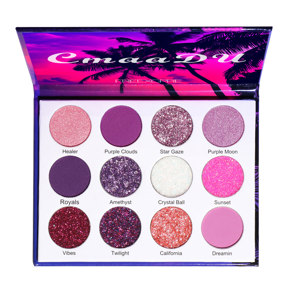 CMAADU PALETTE OMBTETTI GLITTERATI (12 COLORI)