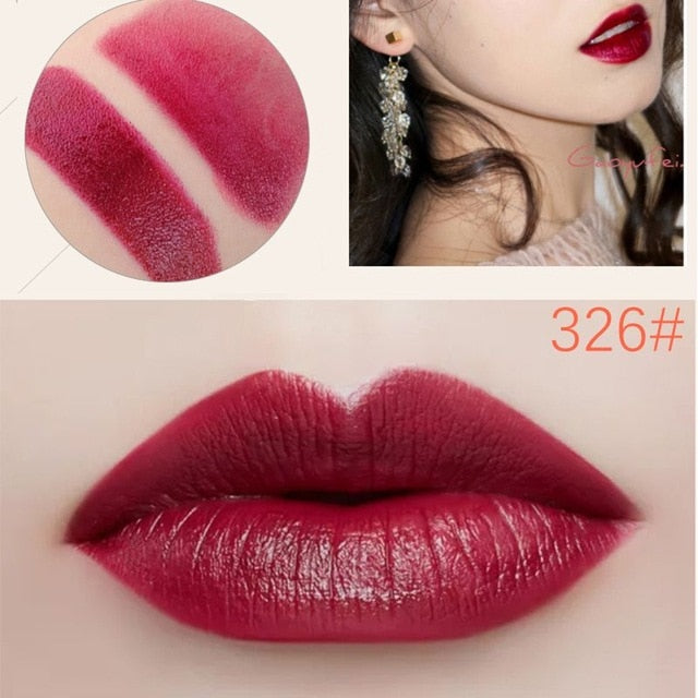 ROSSETTO LUNGA DURATA ELEGANTE ROSSO 6 COLORI OPACO