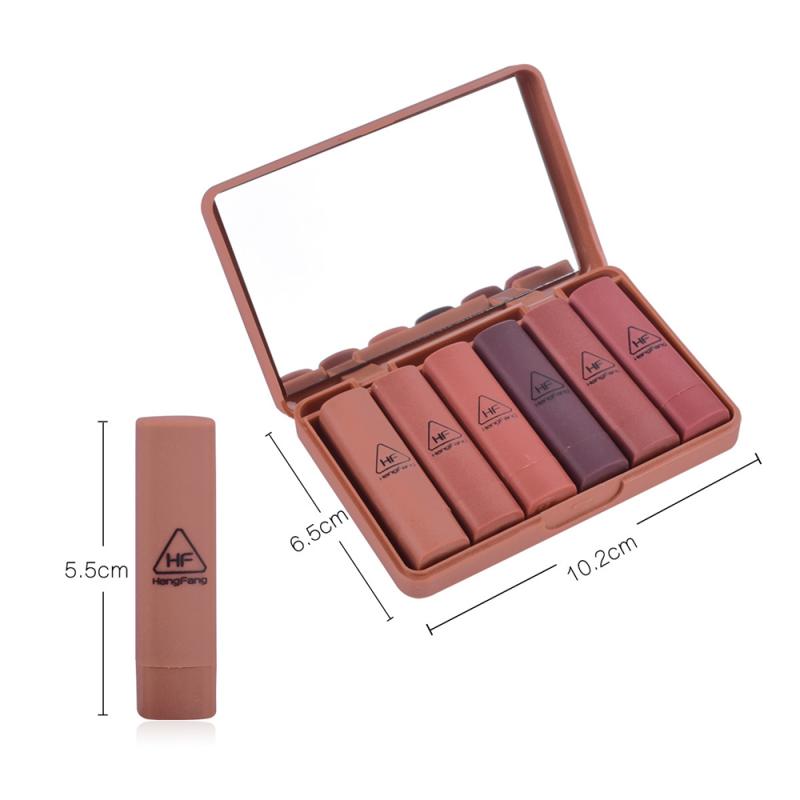 KIT 6 PEZZI ROSSETTO OPACO IMPERMEABILE