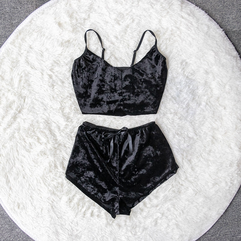 SEXY PIJAMA VRLVET (2pz)