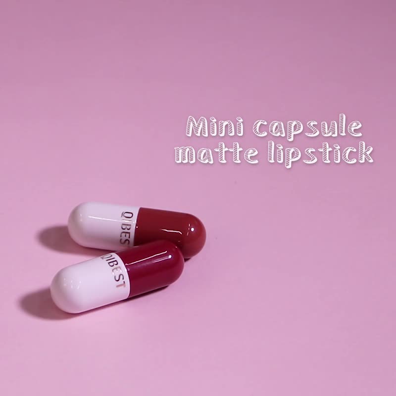 QIBEST MINI CAPSULE ROSSETTO SET VELLUTO OPACO