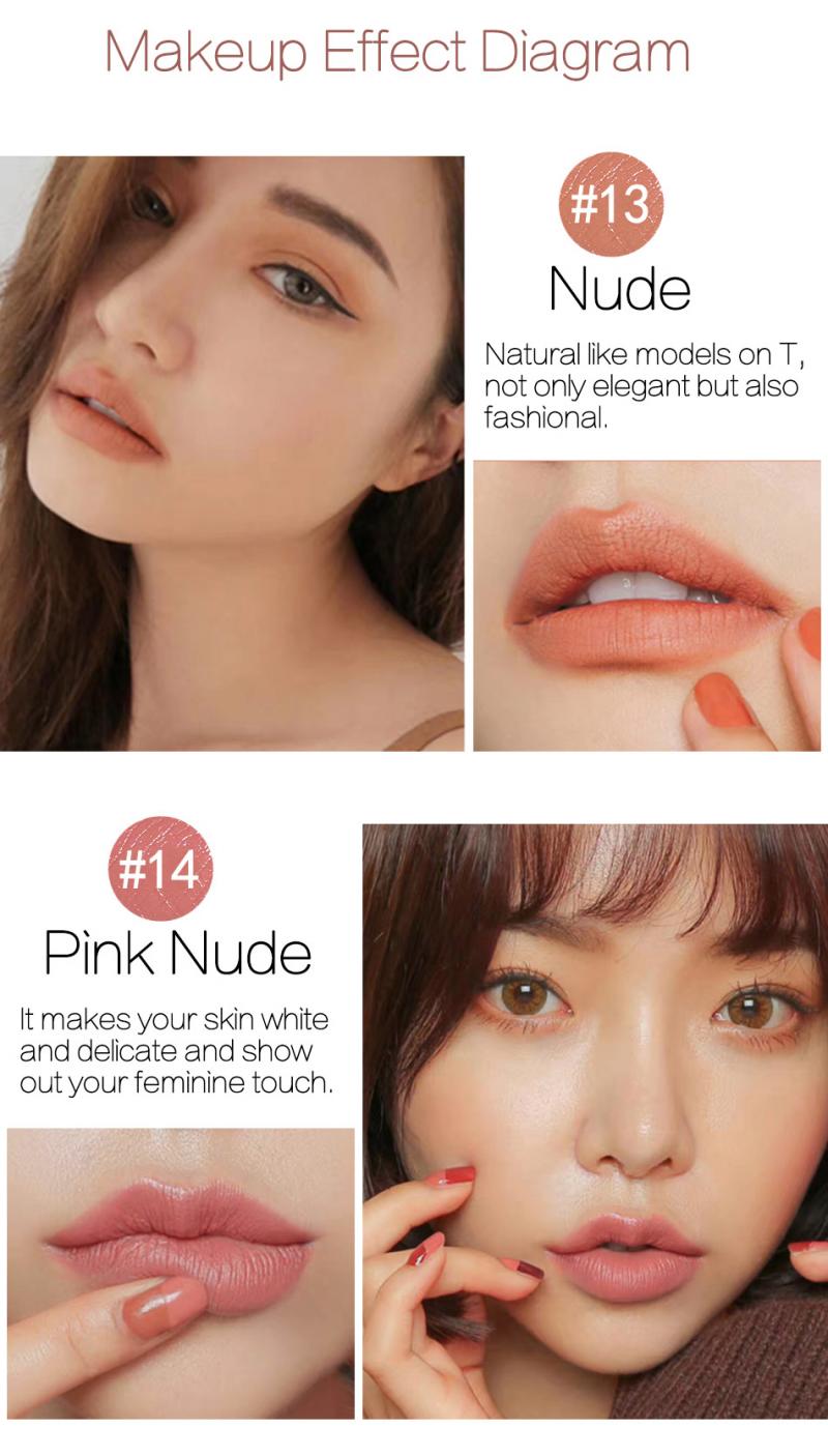 KIT 6 PEZZI ROSSETTO OPACO IMPERMEABILE