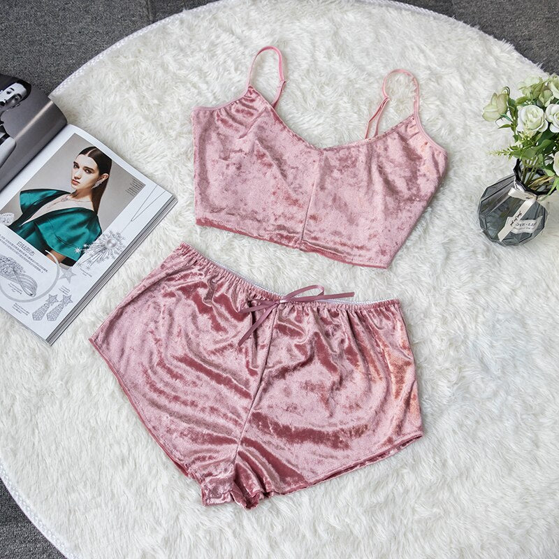 SEXY PIJAMA VRLVET (2pz)