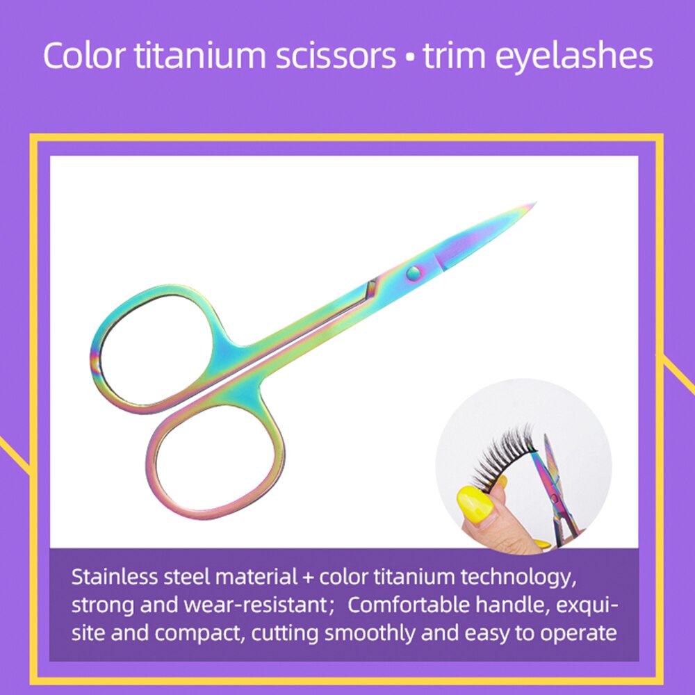 SET CIGLIA FINTE IMPERMEABILI CON 2 EYELINER FORBICE E ACCESSORI FATTI A MANO