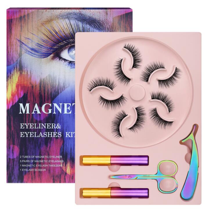 SET CIGLIA FINTE IMPERMEABILI CON 2 EYELINER FORBICE E ACCESSORI FATTI A MANO