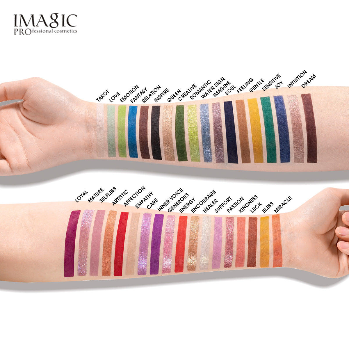 IMAGIC TAROT HOLY GRAIL PALETTE DI OMBRETTI A 36 COLORI OPACHI