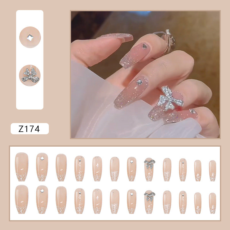 PRESS ON MANICURE FAIRY LONG CON COLLA